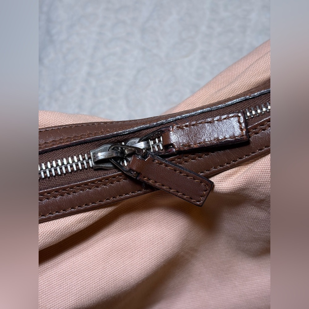 Vintage Gucci Sherry GG Pink and Brown Shoulder Bag - Picture 7 of 16
